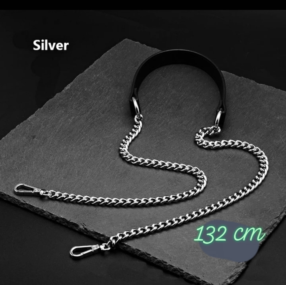 Wide heavy duty Silver Purse Chain/Shoulder Chain Metal Chains for Shoulder Bag